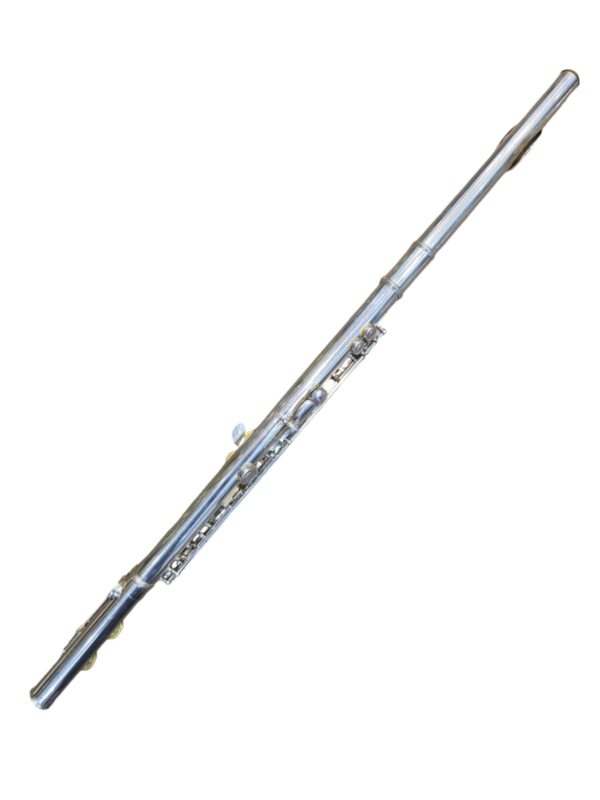 Flauta Transversal Yamaha YFL-225S Prata - Dó (Usada) - Image 2
