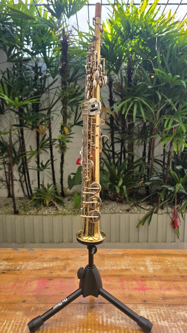 Sax Soprano Reto Hoyden HSS-25LN Laqueado com Chaves Niqueladas Sib (Usado) - Image 3