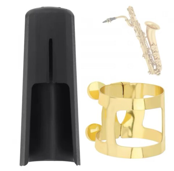 Braçadeira e Cobre Boquilha para Saxofone Barítono
