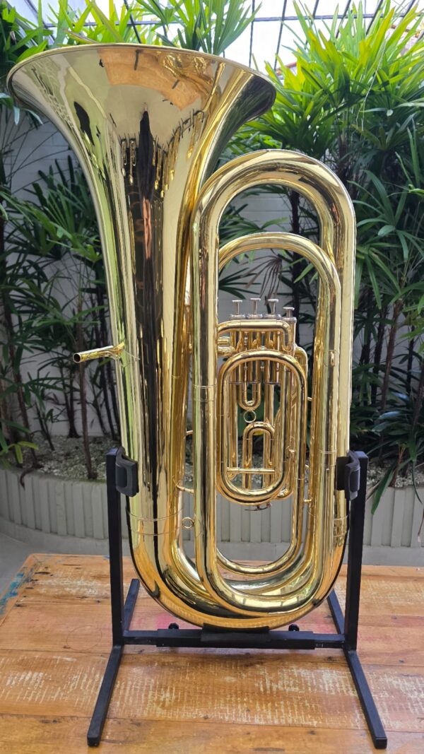 Tuba Weril J980 4/4 4 Pistos Laqueada Sib (Usada) - Image 3
