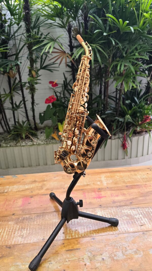 Sax Soprano Curvo Kings Technology USA Laqueado Sib (Semi-novo) - Image 2