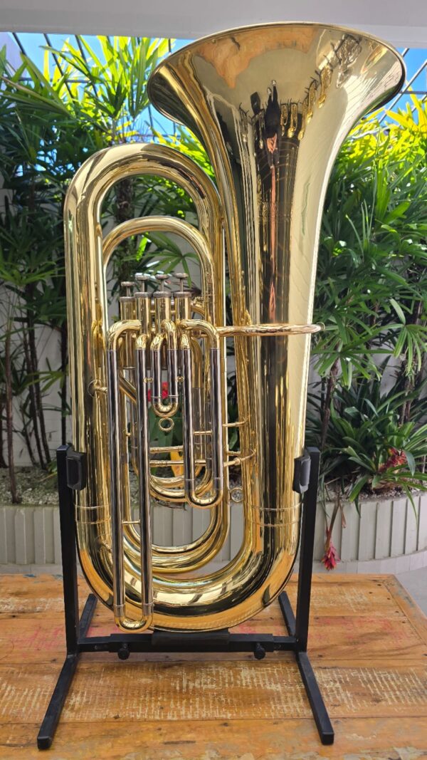 Tuba Yamaha YBB-321 4/4 Laqueada Sib (Usada) - Image 2
