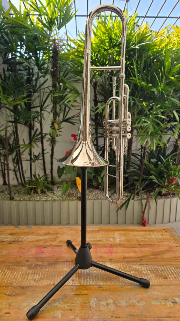 Trombone de Pisto Curto Weril Bentley 91 Niquelado em Dó (Usado) - Image 3