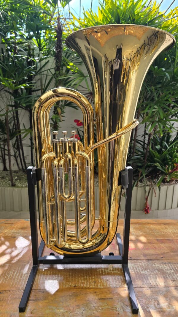 Tuba Harmonics HBB-L332L 3/4 3 Pistos Laqueada Sib (Novo) - Image 2