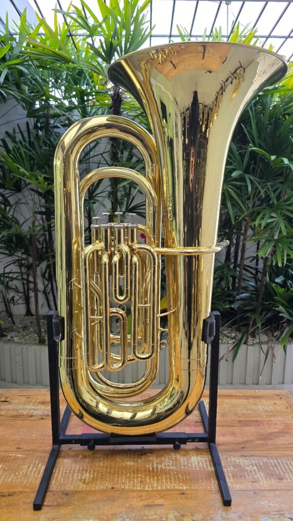 Tuba Weril J981 4/4 4 Pistos Laqueada Sib (Usada) - Image 2