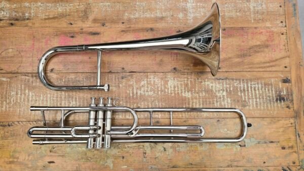 Trombone de Pisto Curto Kings Technology Niquelado Sib (Novo) - Imagem 2
