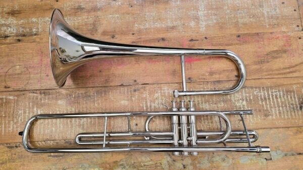 Trombone de Pisto Curto Kings Technology Niquelado Sib (Novo) - Imagem 3