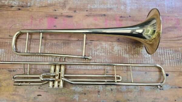Trombone De Pisto Longo Weril F670 Laqueado Sib (Semi-novo) - Imagem 3