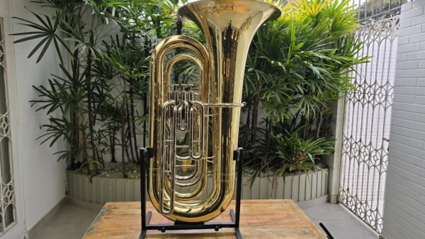 Tuba Weril J981 Laqueada com Niquelada Sib (Usada) - Image 2