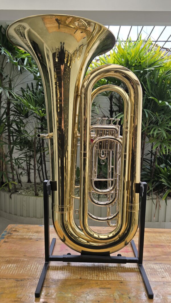 Tuba Weril J981 Laqueada com Niquelada Sib (Usada) - Image 3