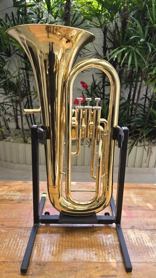 Bombardino/Euphonium Kings Technology USA 3 Pistos Laqueado Sib (Usado) ** - Imagem 3