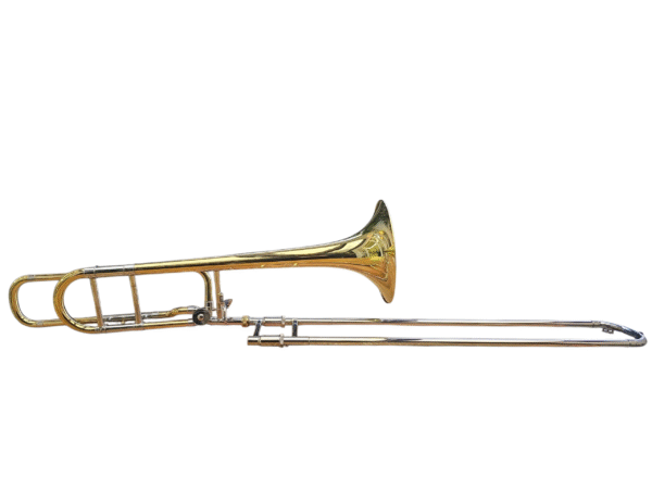 Trombone De Vara Tenor Laqueado Bb/f Hsl-801l Harmonics (Semi-Novo)