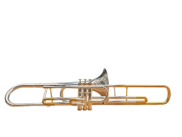 Trombone de Pisto Curto Kings Technology Prata com Ouro Sib (Novo)