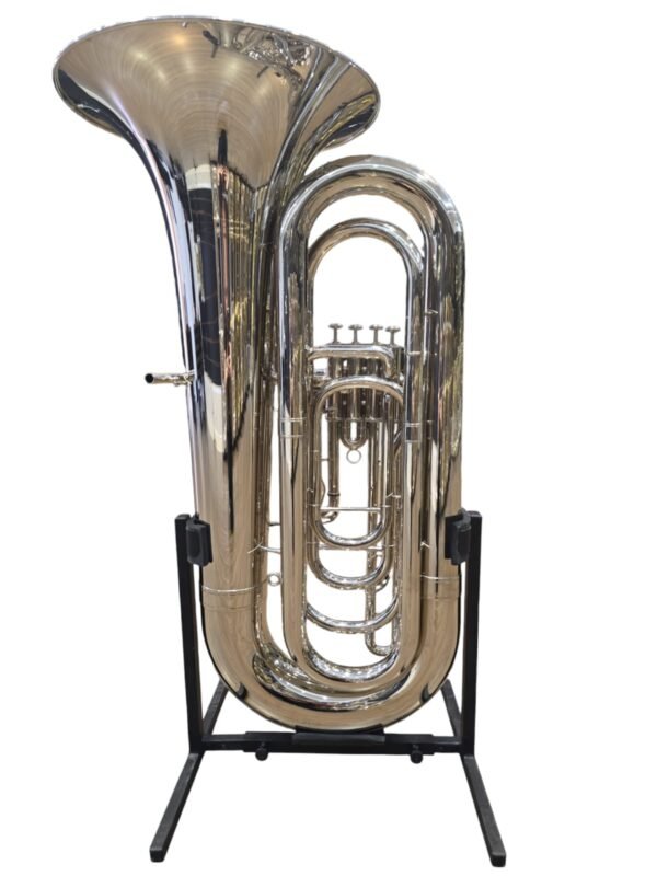 Tuba Kings Brasil 4/4 4 Pistos Niquelada Sib (Novo) - Imagem 2