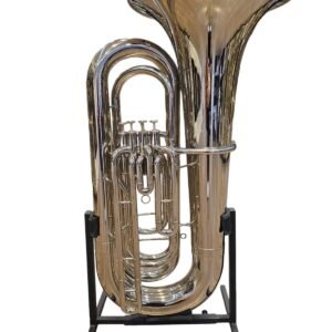 Tuba Weril J981 4/4 4 Pistos Niquelada Sib (Semi-nova)