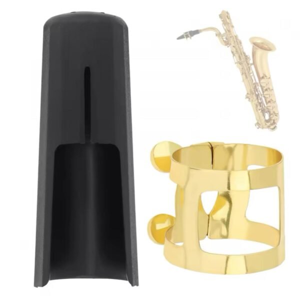 Braçadeira e Cobre Boquilha para Saxofone Barítono