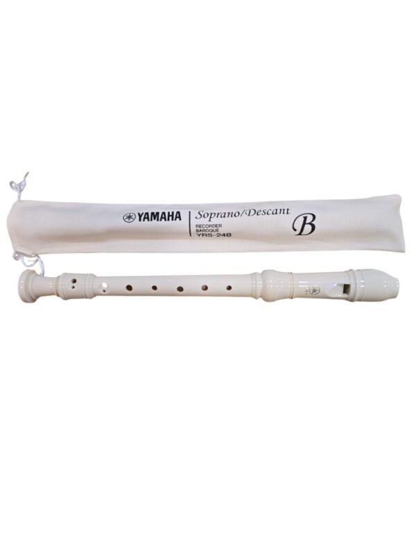 Flauta Doce Soprano Barroca Yamaha YRS-24B Marfim