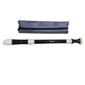 Flauta Doce Contralto Barroca Yamaha YRA-38B III Marrom com Marfim