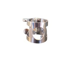 Abraçadeira de Metal para Sax Alto/Clarinete Prateada