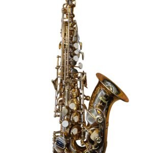 Sax Soprano Curvo Kings Technology USA Laqueado Sib (Semi-novo)