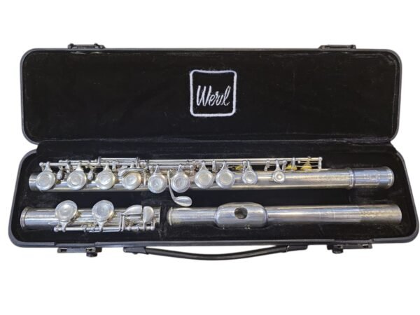 Flauta Transversal Weril D612 Prateada em Dó (Usada) - Imagem 3