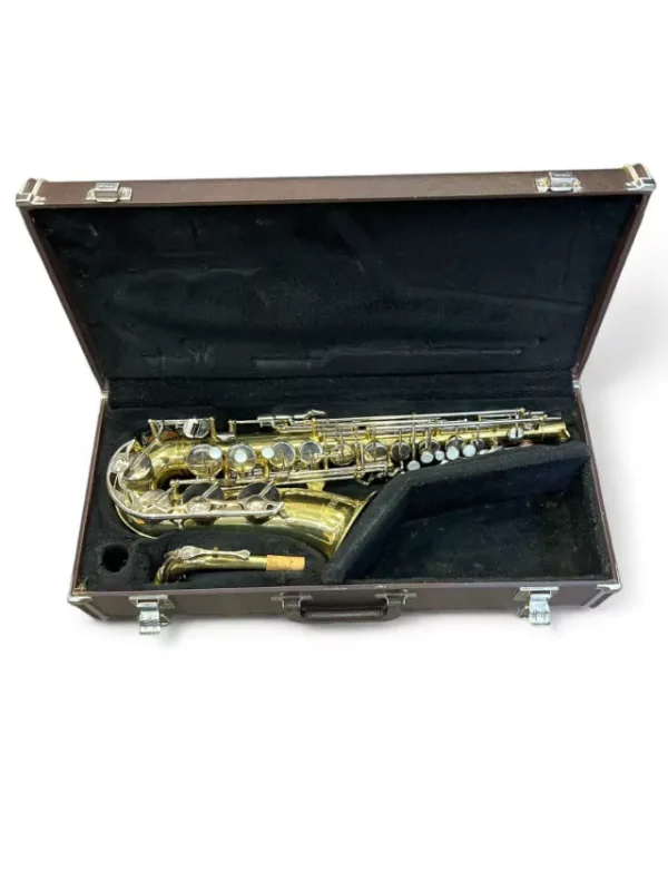 Sax Alto Yamaha YAS-23 Série: 300698A Laqueado Com Chaves Niqueladas Mib (Usado) - Imagem 5