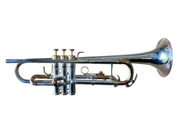 Trompete King 601 USA Prata com detalhes em ouro Sib (usado)