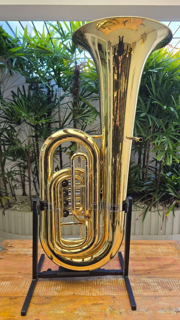 Tuba Harmonics HBB-200L 4/4 4 Rotores Laqueada Sib (semi-novo) - Imagem 3