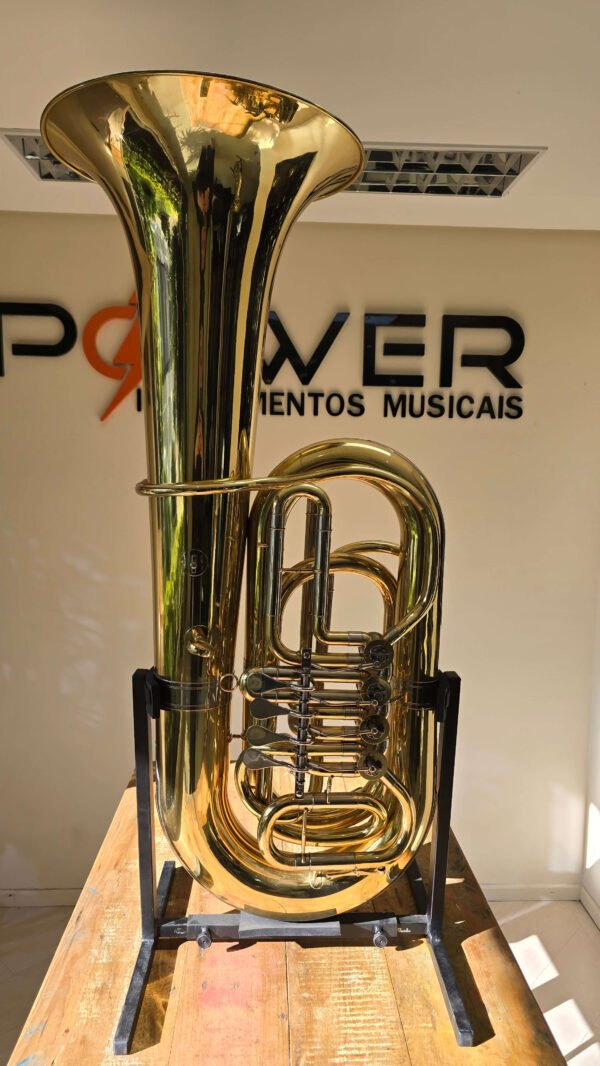 Tuba Suzuki 4/4 4 Rotores Laqueada Sib (Usada) ** - Imagem 2